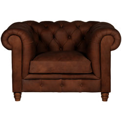 Halo Earle Chesterfield Armchair Destroyed Raw